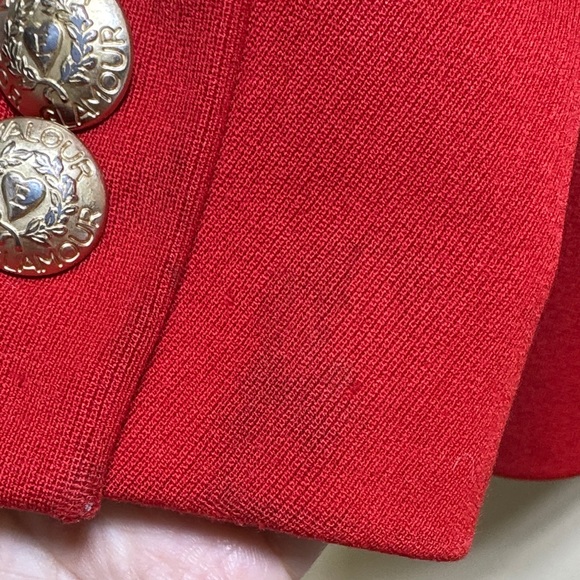 Escada Scarlet Blazer with Midnight Collar - Picture 16 of 16